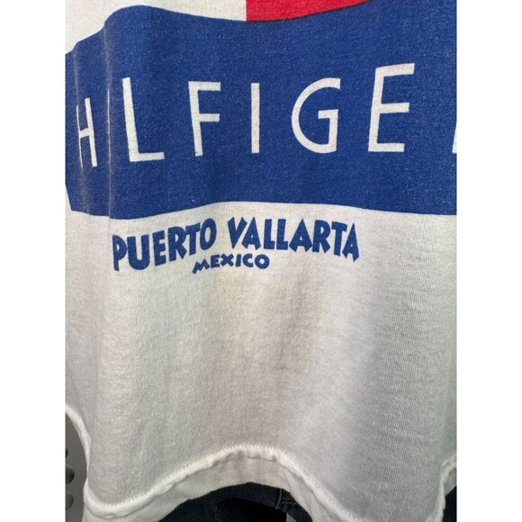 Tommy Hilfiger Puerto Vallarta Mexico Graphic T-Shirt White Short Sleeve Cotton - Picture 5 of 15